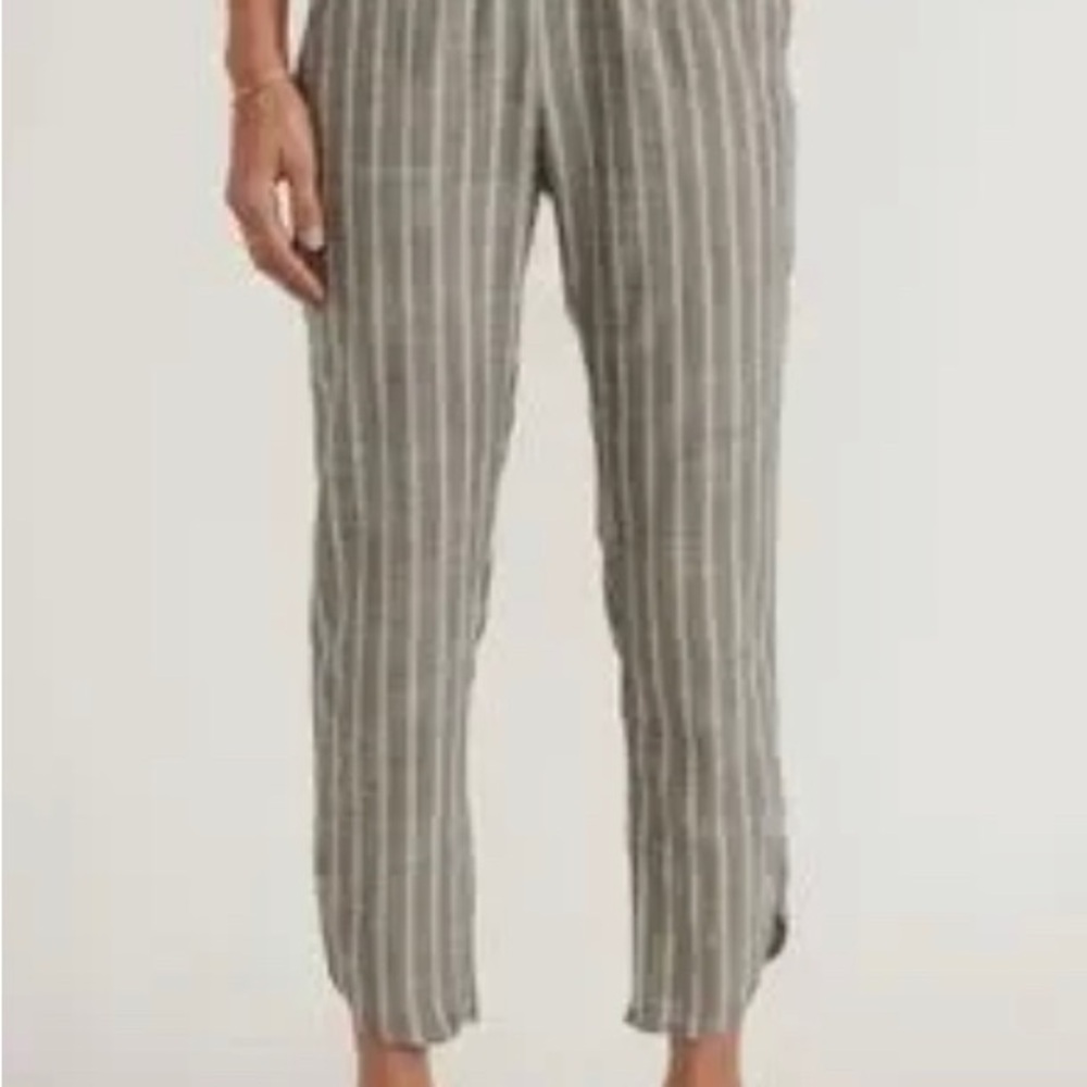 Marine Layer Striped Gray Pants